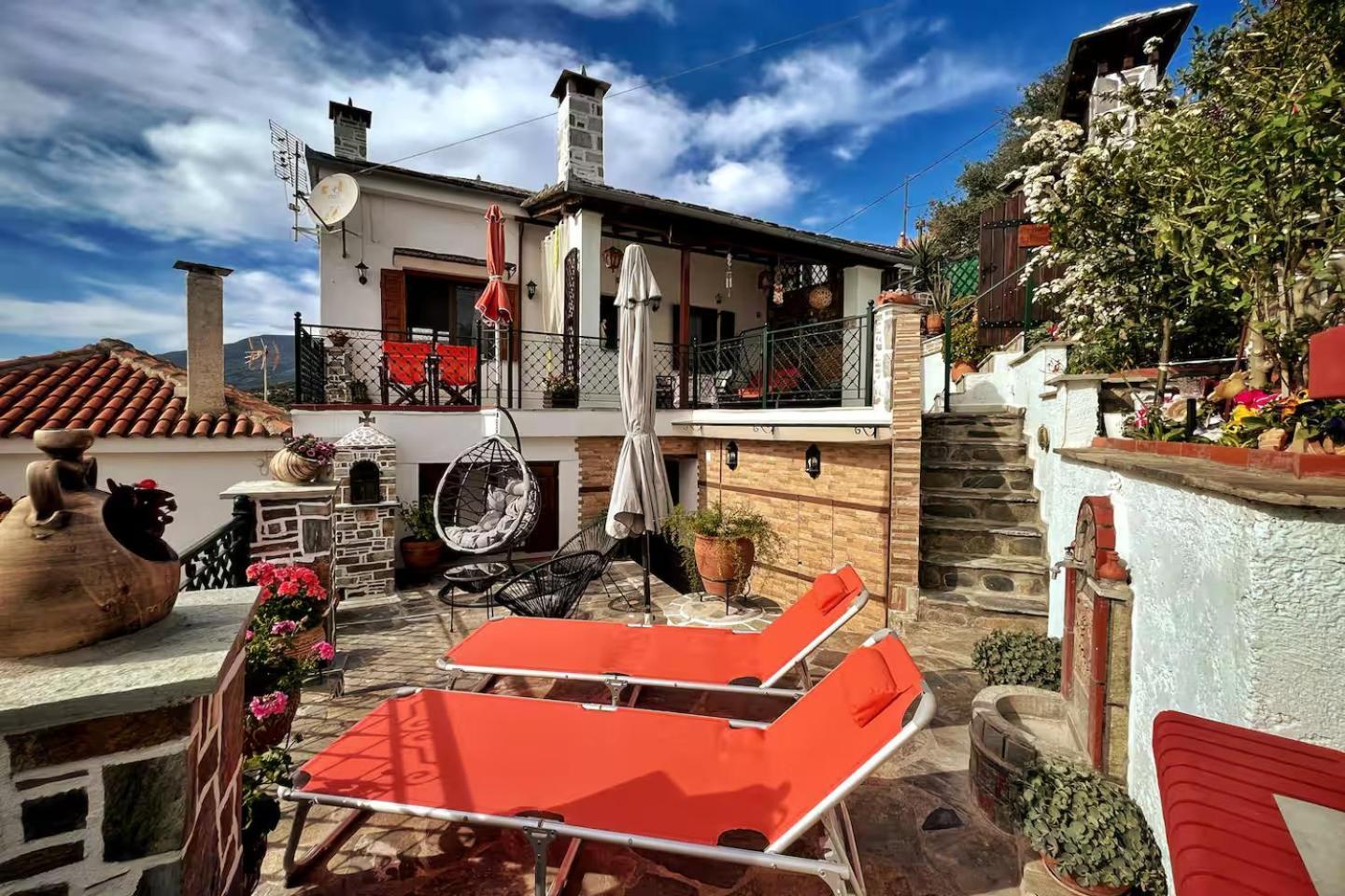 The Pagasetic Balcony - Magestic Sea Cottage 沃洛斯 外观 照片
